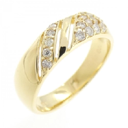 Nhẫn kim cương K18YG 0.25CT