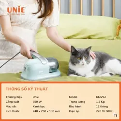 🔥 UNIE UMV62 – Máy hút bụi chăn đệm đèn UV diệt khuẩn 99,9%