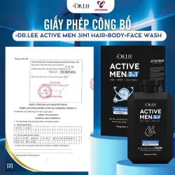 Sữa tắm gội rửa mặt năm 3 in 1 Dr. Lee Actives Men, 350ml