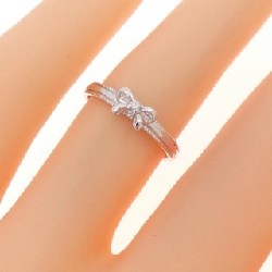 Nhẫn kim cương K18WG hình ruy băng 0.01CT 670586