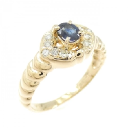 Nhẫn Sapphire K18YG - Hàng hiệu Chính hãng