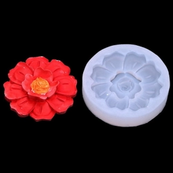 Khuôn silicon làm bánh, rau câu, trung thu hoa cánh tiên 2 tầng loại 7 cm - Mã số 1067 338116