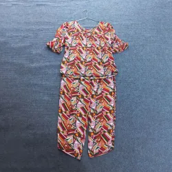 Bộ mặc nhà vải tole họa tiết