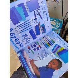 Tiếng anh cho bé trai cuốn sách màu xanh mới 90% sách màu MẸ VÀ BÉ HCM1709 924926