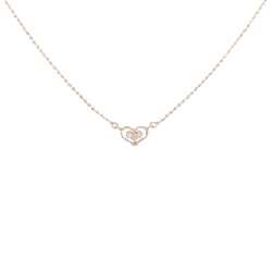 K10PG Dây chuyền kim cương hình trái tim - Hàng hiệu Authentic