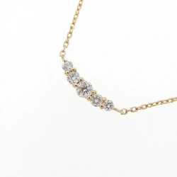 Dây chuyền kim cương K18YG 0.10CT - Hàng hiệu Chính hãng 864100