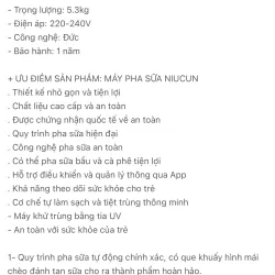 Máy pha sữa tự vệ sinh Niucun  926905