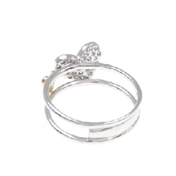 Nhẫn kim cương pavé hình trái tim K18WG/K18PG 0.25CT 672731