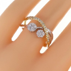 Nhẫn kim cương hoa K18WG/K18YG 0.40CT 671890