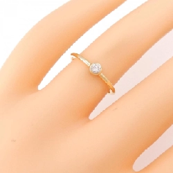 【Remake】Nhẫn kim cương Solitaire K18YG 0.10CT 673697