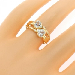 Nhẫn Aquamarine K18YG hình trái tim 0.69CT - Hàng hiệu Chính hãng 849443
