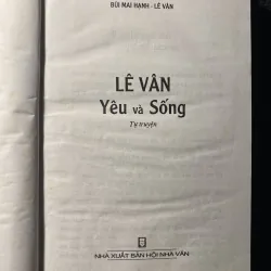 Lê Vân - Yêu Và Sống- Bùi Mai Hạnh. (Bìa cứng) 1044197