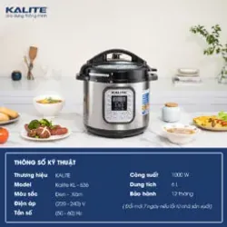 KALITE KL-636 – Nồi áp suất điện đa năng cho gia đình hiện đại 754752