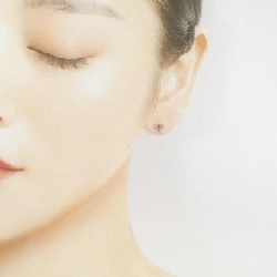 Bông tai hình trái tim sapphire Vandome - Hàng hiệu Authentic 844009