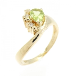 Nhẫn Peridot K18YG - Hàng hiệu Chính hãng