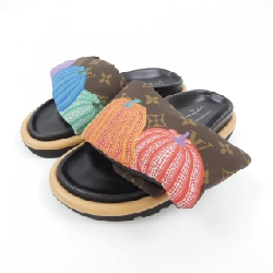 Louis Vuitton LOUIS VUITTON Bình gourd Yayoi Kusama LV×YK Bể bơi gối - Dòng Mules Sandal 658980