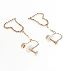 K18PG Bông tai hình trái tim kim cương 0.24CT - Hàng hiệu Chính hãng 874526