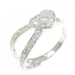 Nhẫn kim cương hình trái tim K18WG 0.2CT - Hàng hiệu chính hãng