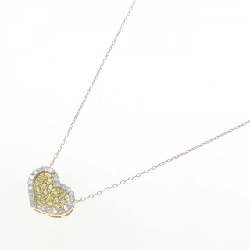 K18YG Dây chuyền hình trái tim Sapphire 0.15CT - Hàng hiệu Chính hãng 857417