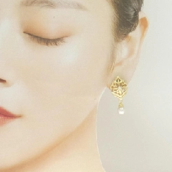 Bông tai ngọc trai Akoya Mikimoto 7.6mm - Hàng hiệu Chính hãng 847073