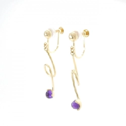 K18YG Amethyst Bông tai - Hàng hiệu Chính hãng 872171