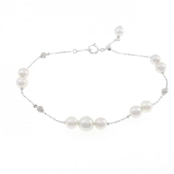 K18WG Vòng tay ngọc trai Akoya - Hàng hiệu Authentic 872297