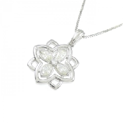 Dây chuyền kim cương hoa PT900/PT850 0.18CT - Hàng hiệu Authentic 862821