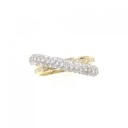 Nhẫn kim cương Pavé K18YG/PT900 0.65CT - Hàng hiệu Chính hãng 852505