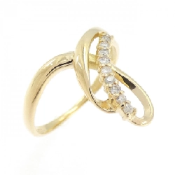 Nhẫn kim cương K18YG 0.10CT - Hàng hiệu Authentic