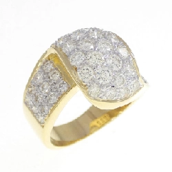 Nhẫn kim cương Pavé 750YG/750WG 1.42CT - Hàng hiệu Chính hãng