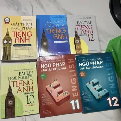 Combo Sách Ngữ Pháp & Bài Tập Tiếng Anh (Lớp 10–12 + Tổng hợp)