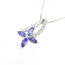 K18WG Hoa Tanzanite Dây chuyền 0.70CT - Hàng hiệu Chính hãng 857015