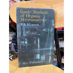 BASIC METHODS OF ORGANIC MICROANALYSIS - V. A. KLIMOVA
