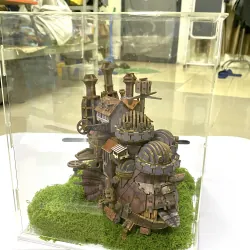 ※Mô hình lắp ráp gỗ Miyazaki Hayao trong phim Howl's Moving Castle, đồ trang trí 779788