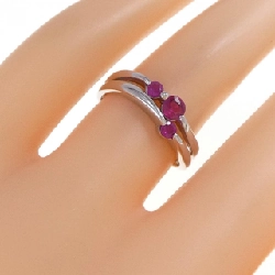 Nhẫn Ruby K14WG 668327