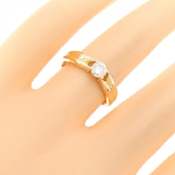 Nhẫn kim cương K18YG 0.24CT 672043