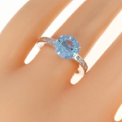 Nhẫn Blue Topaz K18WG 672106