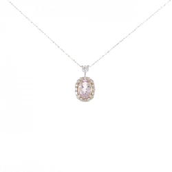 K18PG Morganite Necklace 0.57CT - Hàng hiệu Authentic