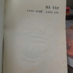 HÀ TÂY LÀNG NGHỀ VÀ LÀNG VĂN - LÀNG VĂN (TẬP 2) 460296