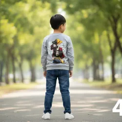 Set quần ngố áo thun tay dài cho bé tầm 30 ký mặc Tết cực xinh 792996