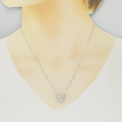 K18WG Dây chuyền kim cương hình trái tim 0.40CT - Hàng hiệu Chính hãng 865288