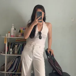 Quần ống rộng cao cạp dễ thương phối nhiều áo thời trang 1007150