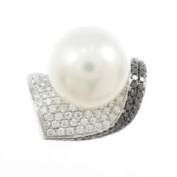 Nhẫn ngọc trai trắng K18WG/K18BG 12.1mm - Hàng hiệu Authentic 855760