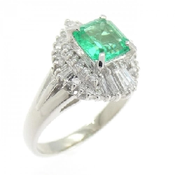 Nhẫn Emerald PT900 0.93CT