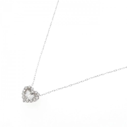 K18WG Dây chuyền hình trái tim kim cương 0.72CT - Hàng hiệu Chính hãng 857915