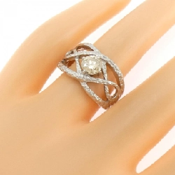 Nhẫn kim cương K18WG 0.842CT - Hàng hiệu Authentic 853776