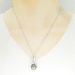 Mikimoto Ngọc trai đen dây chuyền 14.2mm - Hàng hiệu Authentic 839620