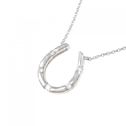 K18WG Móng ngựa Dây chuyền kim cương 0.10CT - Hàng hiệu Chính hãng 857541