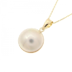 K18YG Mabe Pearl Necklace - Hàng hiệu Authentic 861190
