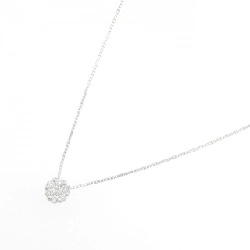 K18WG Hoa Hồng Kim Cương Dây Chuyền 0.22CT - Hàng hiệu Chính hãng 864203